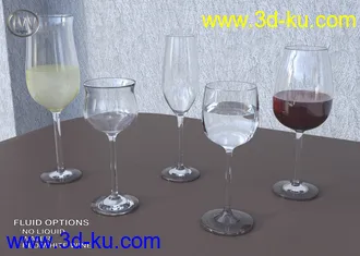 3D打印模型JW Glassware Set的图片