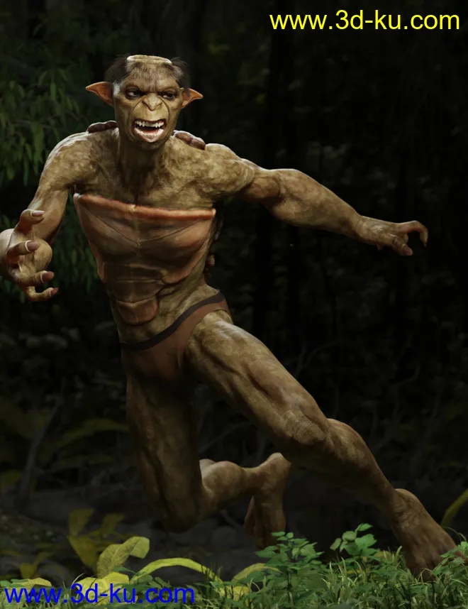 Kappa with dForce Hair for Genesis 8 Male模型的图片2
