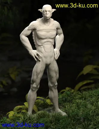 3D打印模型Kappa with dForce Hair for Genesis 8 Male的图片