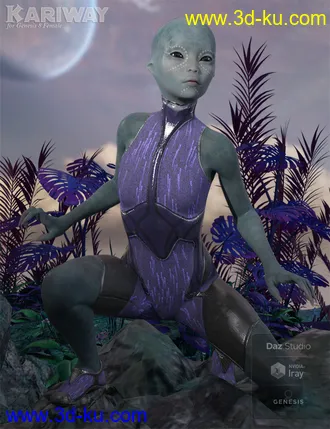 3D打印模型Kariway for Genesis 8 Female的图片