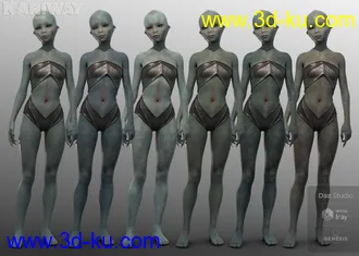 3D打印模型Kariway for Genesis 8 Female的图片