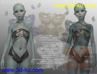 3D打印模型Kariway for Genesis 8 Female的图片
