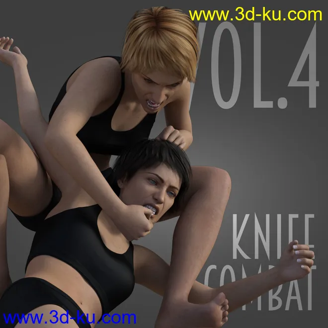 Knife Combat vol.4 for Genesis 8 Female模型的图片1