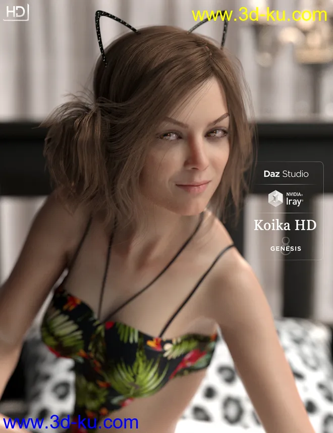 Koika HD For Genesis 8 Female模型的图片3