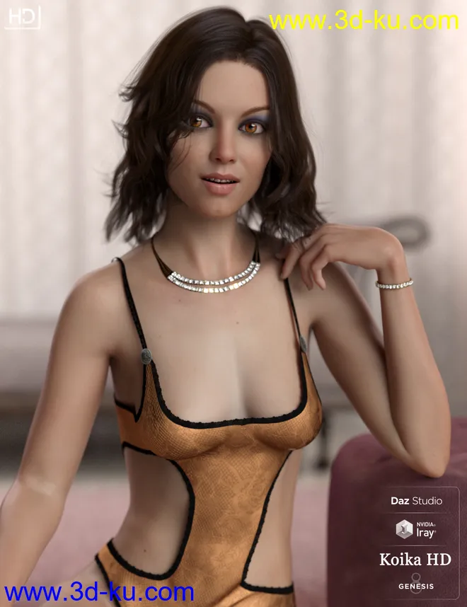 Koika HD For Genesis 8 Female模型的图片12