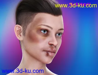 3D打印模型L.I.E. FACE BRUISES for Genesis 3 and 8的图片