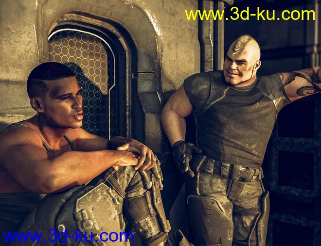 L.I.E. FACE BRUISES for Genesis 3 and 8模型的图片15