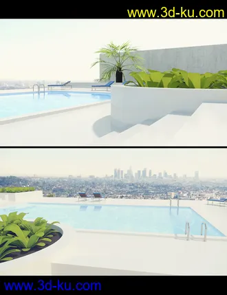 3D打印模型LA Pool and HDRI的图片