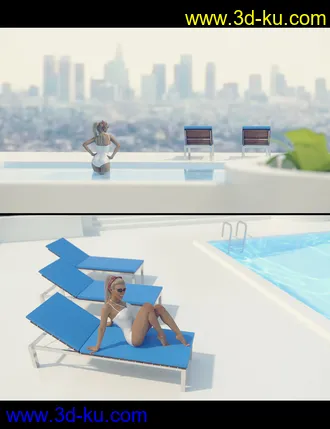 3D打印模型LA Pool and HDRI的图片