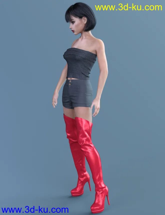 Lara Outfit for Genesis 8 Female(s)模型的图片3