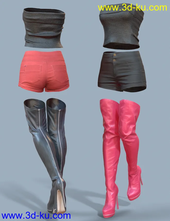 Lara Outfit for Genesis 8 Female(s)模型的图片7
