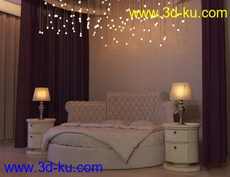 3D打印模型Lavish Bedroom的图片