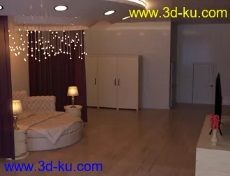 3D打印模型Lavish Bedroom的图片
