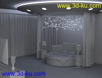 3D打印模型Lavish Bedroom的图片
