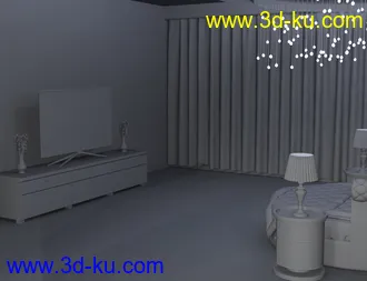 3D打印模型Lavish Bedroom的图片