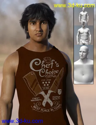 3D打印模型Leading Male Morph Collection for Genesis 8 Male(s)的图片