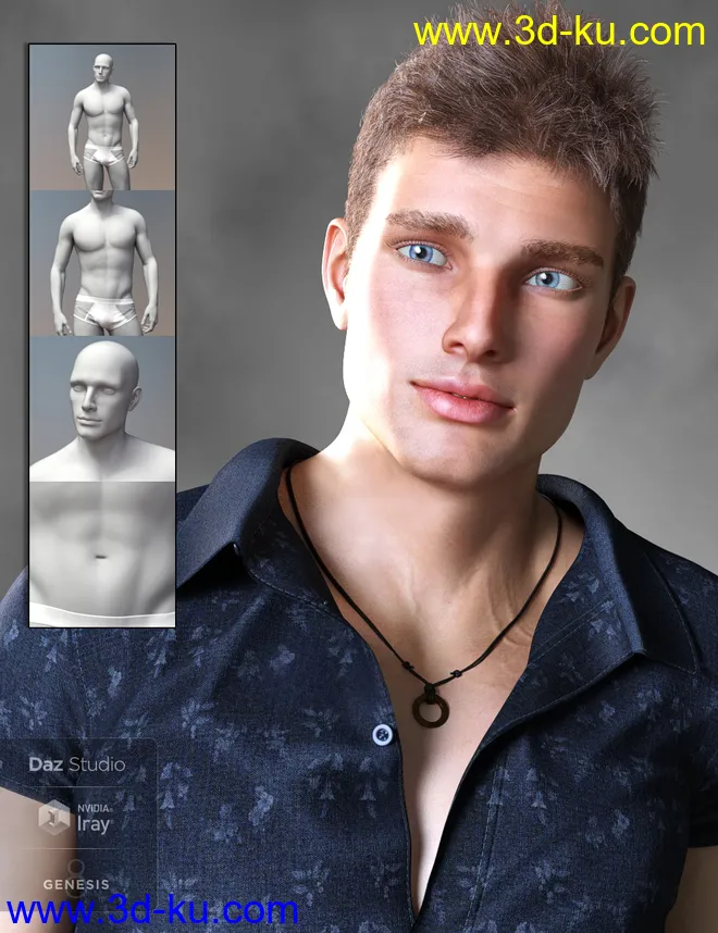 Leading Male Morph Collection for Genesis 8 Male(s)模型的图片3