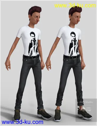 3D打印模型Leather Jacket Outfit for Genesis 8 Male(s)的图片