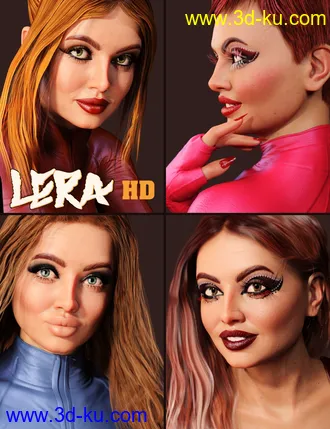 3D打印模型Lera HD plus Palette of Emotions Expressions的图片