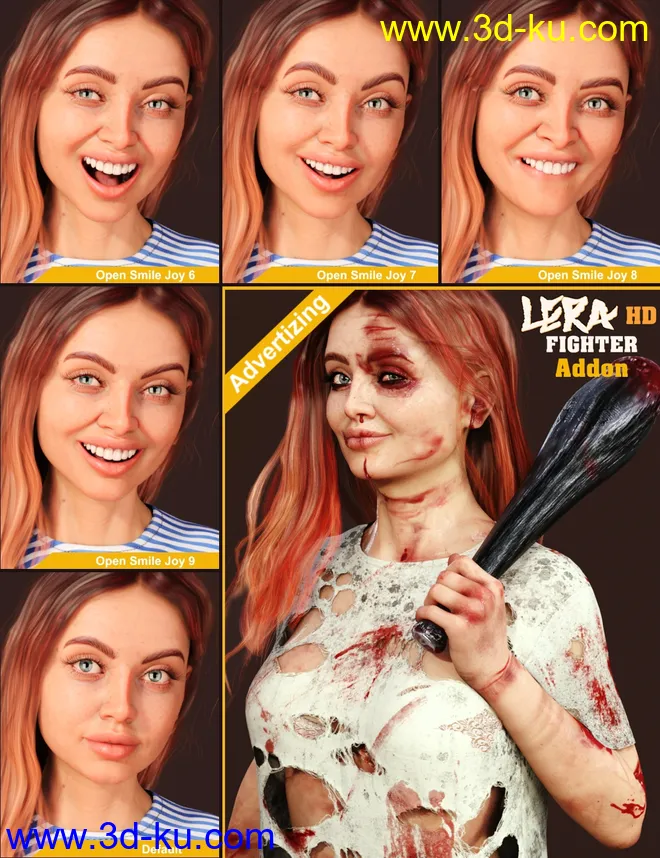 Lera HD plus Palette of Emotions Expressions模型的图片11