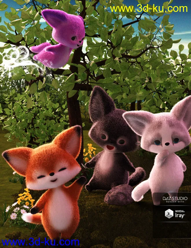 Little Fox Poses for Scamp The Fox by Lady Little Fox模型的图片1