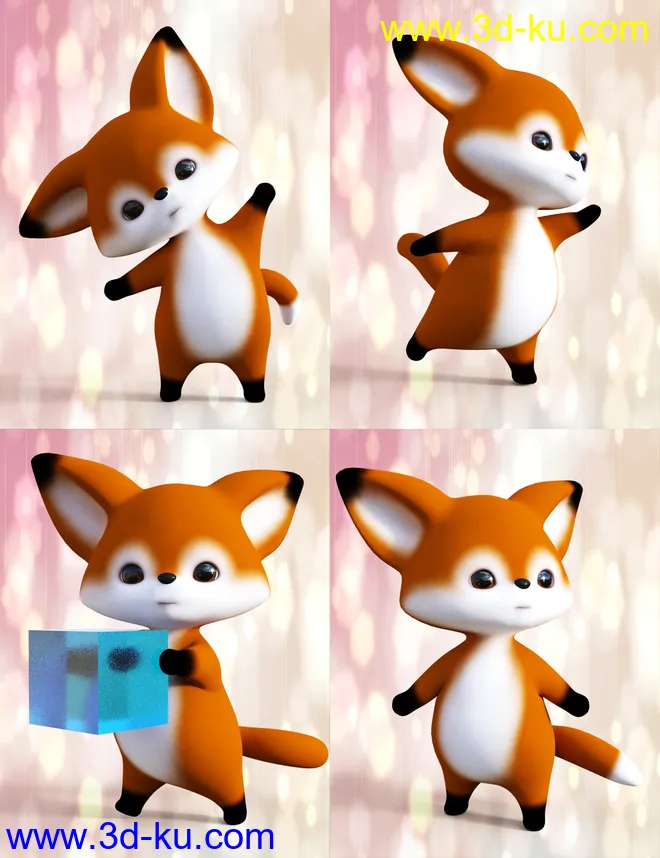 Little Fox Poses for Scamp The Fox by Lady Little Fox模型的图片3