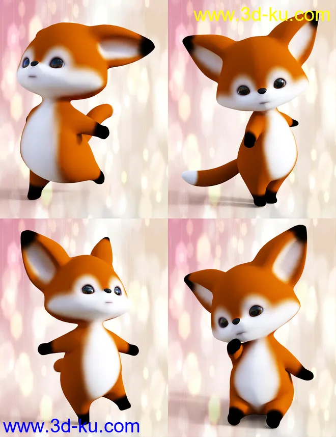Little Fox Poses for Scamp The Fox by Lady Little Fox模型的图片4