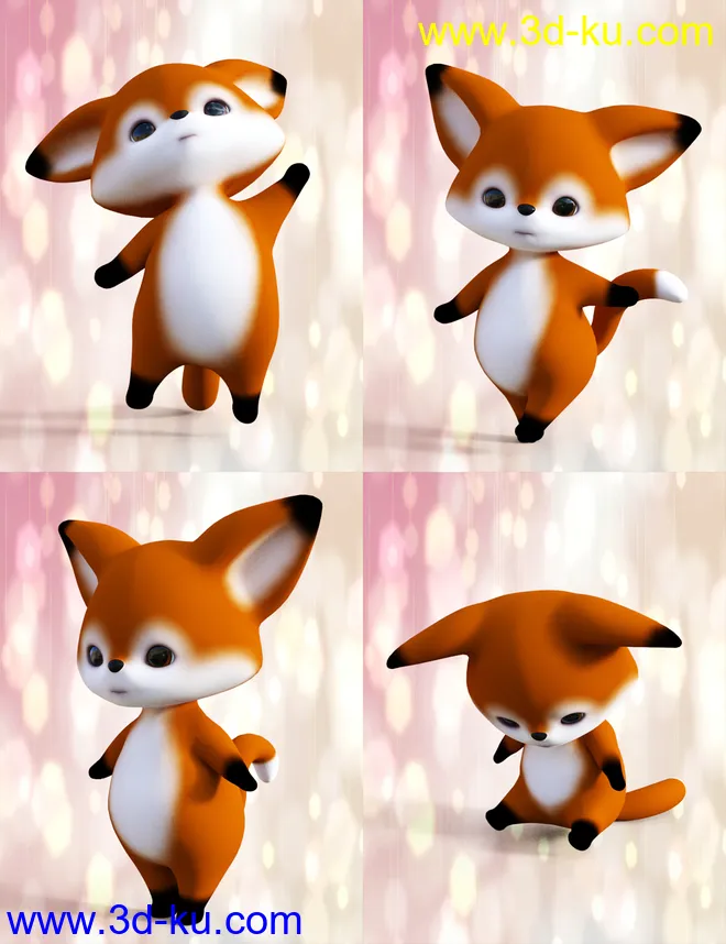 Little Fox Poses for Scamp The Fox by Lady Little Fox模型的图片5