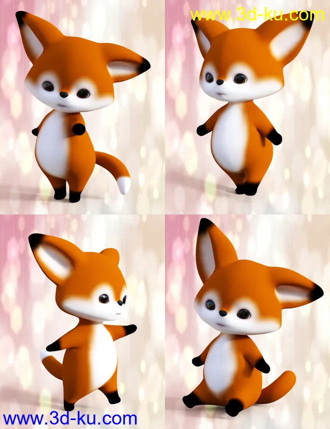 Little Fox Poses for Scamp The Fox by Lady Little Fox模型的图片6