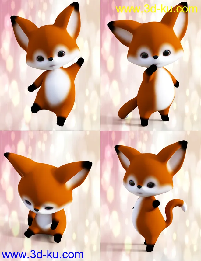 Little Fox Poses for Scamp The Fox by Lady Little Fox模型的图片7