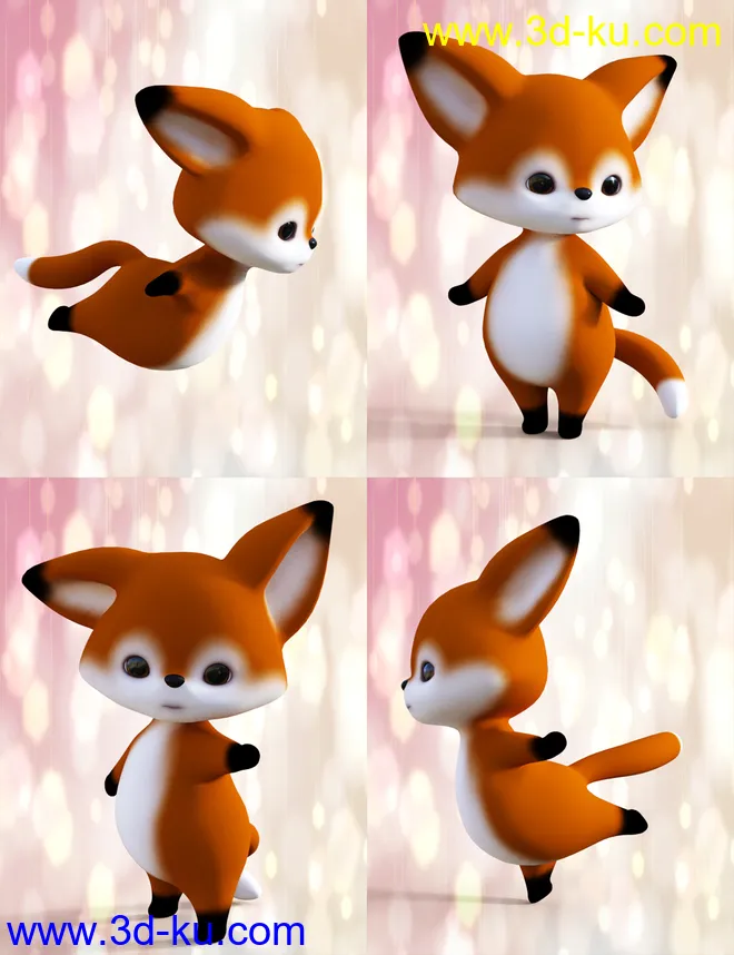 Little Fox Poses for Scamp The Fox by Lady Little Fox模型的图片8