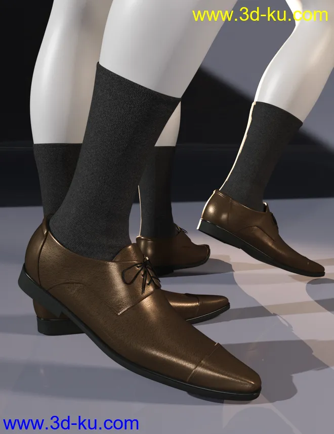 Long Nose Shoes II for Genesis 8 Male(s)模型的图片2