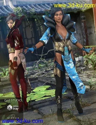 3D打印模型Lotus Maiden Outfit Textures的图片