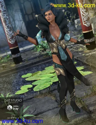 3D打印模型Lotus Maiden Outfit Textures的图片
