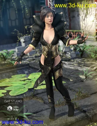 3D打印模型Lotus Maiden Outfit Textures的图片
