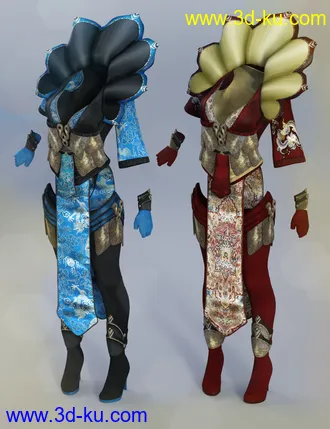3D打印模型Lotus Maiden Outfit Textures的图片
