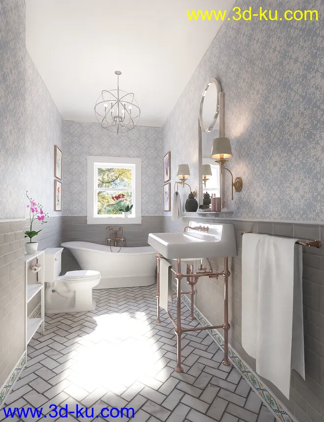 Louisiana Bathroom模型的图片1