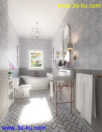 3D打印模型Louisiana Bathroom的图片