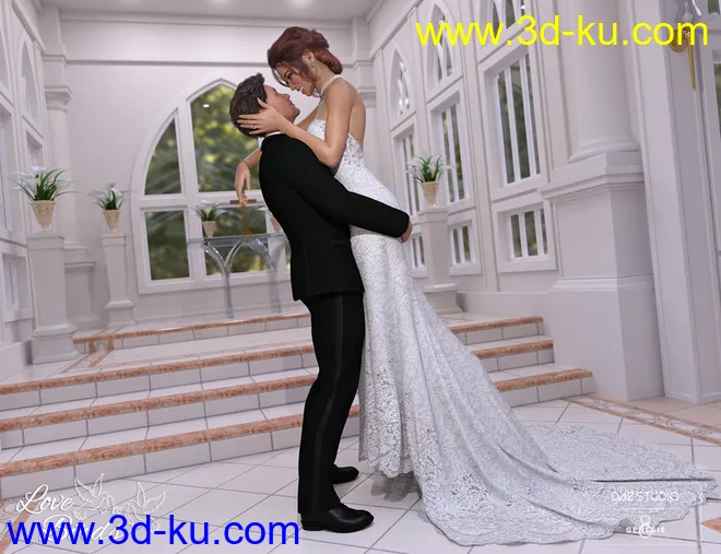 Love Birds for DazStudio模型的图片1