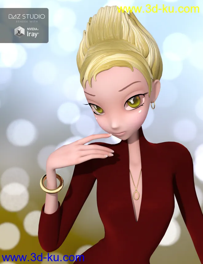 Low Cut Dress for Star!模型的图片1