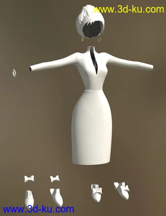 3D打印模型Low Cut Dress for Star!的图片