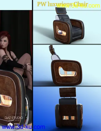3D打印模型Luxurious Chair and Sofa的图片