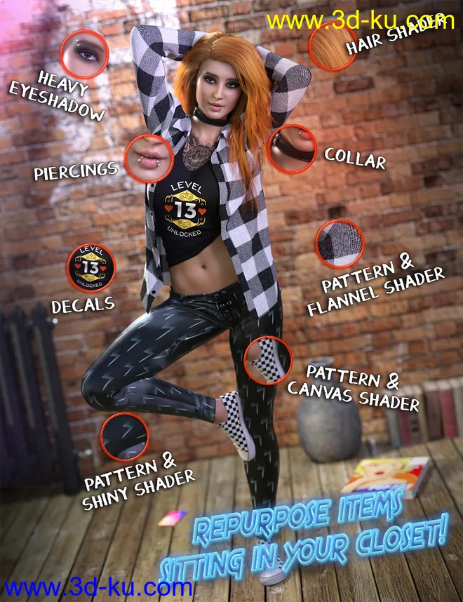 Make Me Punk Shaders and Decals模型的图片6