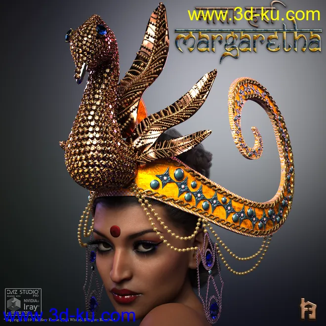 Margaretha 1905 Headdress模型的图片1