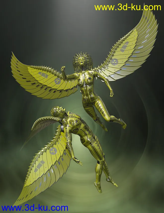 Mechtropolus Wings for Genesis 8模型的图片1