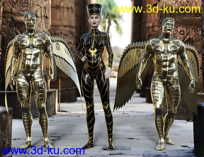 Mechtropolus Wings for Genesis 8模型的图片4
