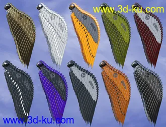 3D打印模型Mechtropolus Wings for Genesis 8的图片