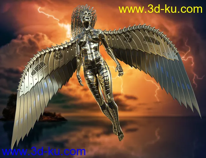 Mechtropolus Wings for Genesis 8模型的图片6