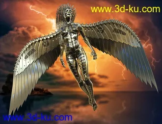 3D打印模型Mechtropolus Wings for Genesis 8的图片
