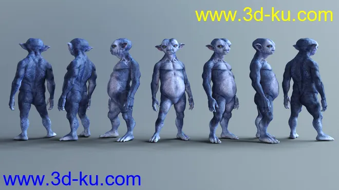 Mervin the Alien HD for Genesis 8 Male模型的图片7